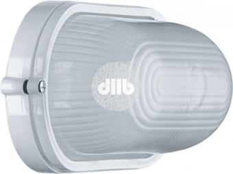 Светильник НПП-60w термостойкий овальный без решетки IP54 белый