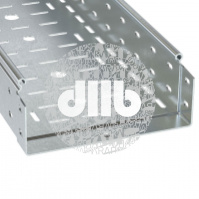Лоток перфорированный 80х400 L3000, толщ. 1,0 мм, горячеоцинкованный