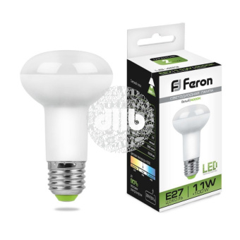 Лампа светодиодная LED зеркальная 11вт Е27 R63 белый