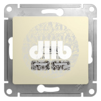 Розетка GLOSSA USB 5В/2100мА 2х5В/1050мА механизм бежевый