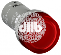 Лампа CL2-515R красная со встроенным светодиодом 110-130В DC