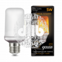 Лампа светодиодная LED 5Вт E27 1500K T65 Corn Flame Gauss
