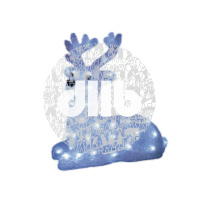 ULD-M3133-050/STA WHITE IP20 LYING FAWN Фигура светодиодная «Лежащий оленёнок», 50 светодиодов, 31*1