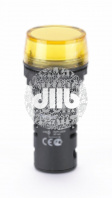 Лампа коммутационная ЛК-22 ADDS диам. 22мм LED желтая 220В AC/DC