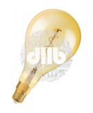 Лампа светодиодная LED 5W E27 Vintage 1906 CL A160,филамент, GOLD,теплый Osram