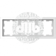 Рамка трехпостовая D-Life белый кристалл SD