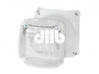 Коробка клеммная DK 0606 G 130х130х77 мембраны 5-пол. 2.5-10 кв.мм серая PP IP66
