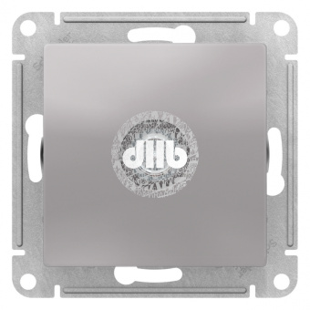 Розетка ATLASDESIGN TV оконечная 1DB механизм алюминий