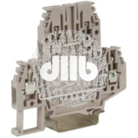 Зажим проходной DBC.2GR серый 2 уровня 2.5 кв.мм QUADRO