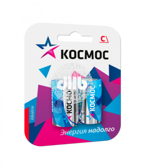 Элемент питания  LR14 (C) 1.5V Alkaline 2BL Космос