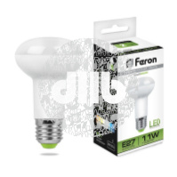 Лампа светодиодная LED зеркальная 11вт Е27 R63 белый
