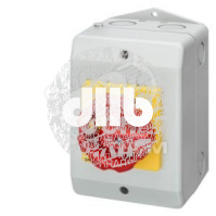 Выключатель главный/аварийный 3п IU=100 400V IP65 поворотная рукоятка красная/желтая