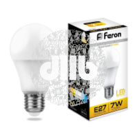 Лампа светодиодная LED 7вт Е27 теплая