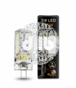 Лампа светодиодная LED 3вт 12в G4 теплый капсульная Gauss