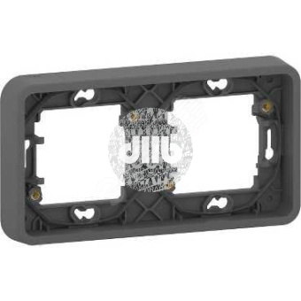 Рамка двухпостовая MUREVA S, горизонтальная, антрацит, IP55