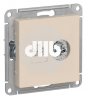 Розетка ATLASDESIGN двойная компьютерная+ТВ RJ45+TV категория 5E механизм бежевый