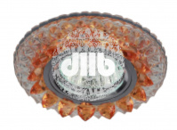 DK LD19 SL OR/WH Точечные светильники ЭРА декор cо светодиодной подсветкой MR16, прозрачный оранжевы