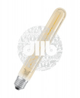 Лампа светодиодная LED 5W Е27 Vintage 1906 CL Tubular,филамент,GOLD (замена 35Вт)теплый, золотистая 