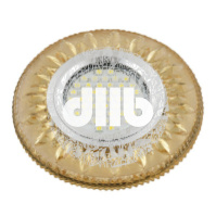 DLS-L141 GU5.3 GLASSY/GOLD Светильник декоративный встраиваемый, серия Luciole. Без лампы, цоколь GU