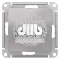 Розетка ATLASDESIGN двойная компьютерная RJ45+RJ45 категория 5E механизм алюминий