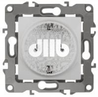 Розетка 2P+E Schuko, 16A-250В, винт, б.л., Эра12, белый, 12-2011-01