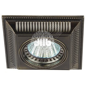 Светильник литой  MR16,12V/220V, 50W бронза KL61 SB  ЭРА