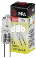Лампа накаливания галогенная G4-JC-10W-12V (галоген, капсула, 10Вт, нейтр, G4) ЭРА (100/1000/35000) 