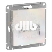 Розетка ATLASDESIGN двойная компьютерная RJ45+RJ45 категория 5E механизм жемчуг