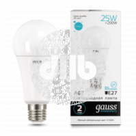 Лампа светодиодная LED 25вт 230в, Е27, белый, A67 Gauss Elementary