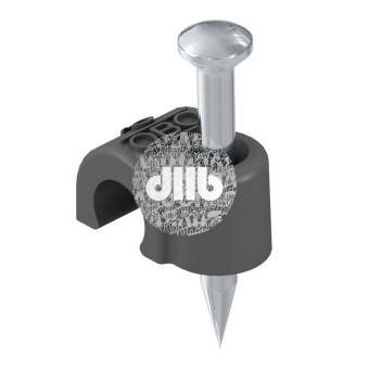 Крепежная скоба с гвоздем 9mm, L25