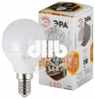 Лампа светодиодная LED P45-7W-827-E14 (диод, шар, 7Вт, тепл, E14, (10/100/3600) ЭРА