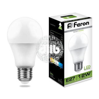 Лампа светодиодная LED 12вт Е27 белая