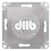 Розетка ATLASDESIGN TV оконечная 1DB механизм алюминий