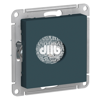 Розетка ATLASDESIGN TV оконечная 1DB механизм изумруд