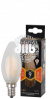 Лампа светодиодная F-LED B35-9w-827-E14 frost  (филамент, свеча мат, 9Вт, тепл, E14) (10/100/5000) Э